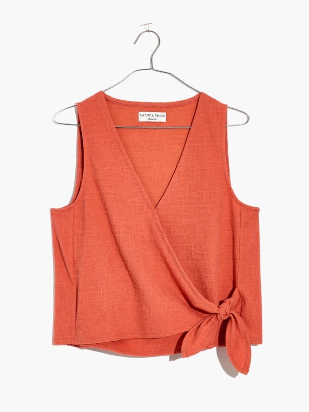 Madewell Texture & Thread Sweet Dahlia Wrap-Tie Tank Top Women's Size Medium